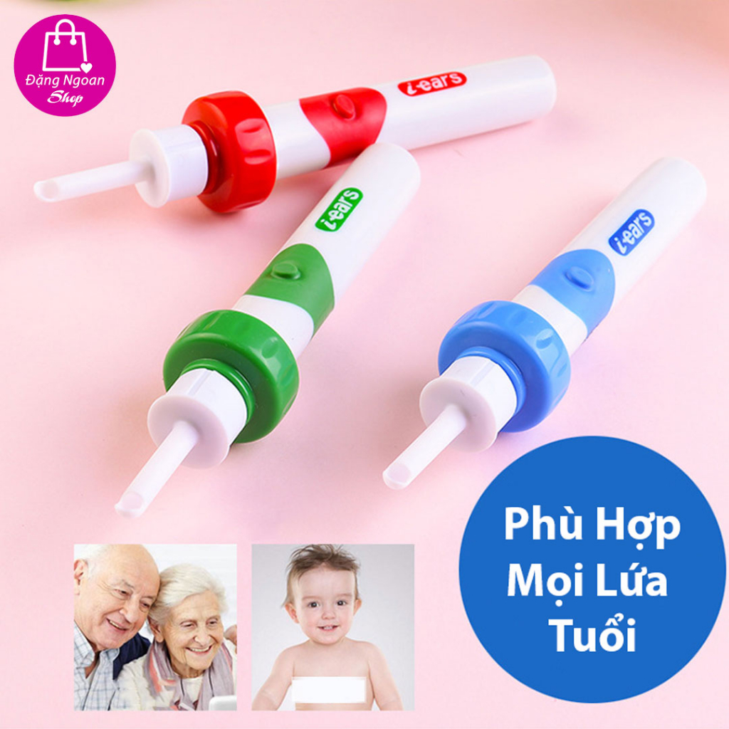 Máy Hút Ráy Tai Nhật Bản, Bộ Lấy Ráy Tai An Toàn Cho Bé, Máy Hút Ráy Tai Tự Động - Đặng Ngoan Shop