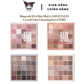 Bảng mắt 25 Ô Nhũ Lì GOGO TALES Crystal Color Charming Eyes GT282 Back To Reality KUROMI Lâu Trôi