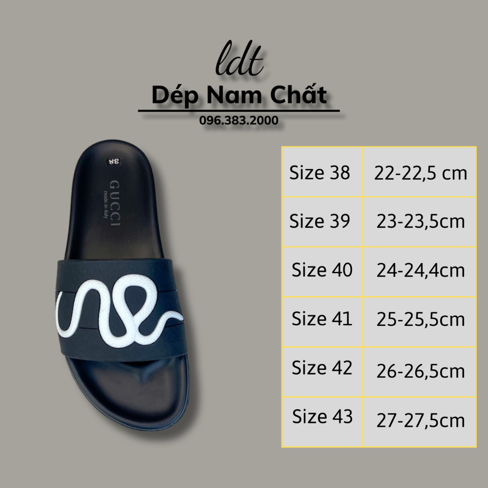 Dép Nam Gucci rắn , Dép quai ngang nam