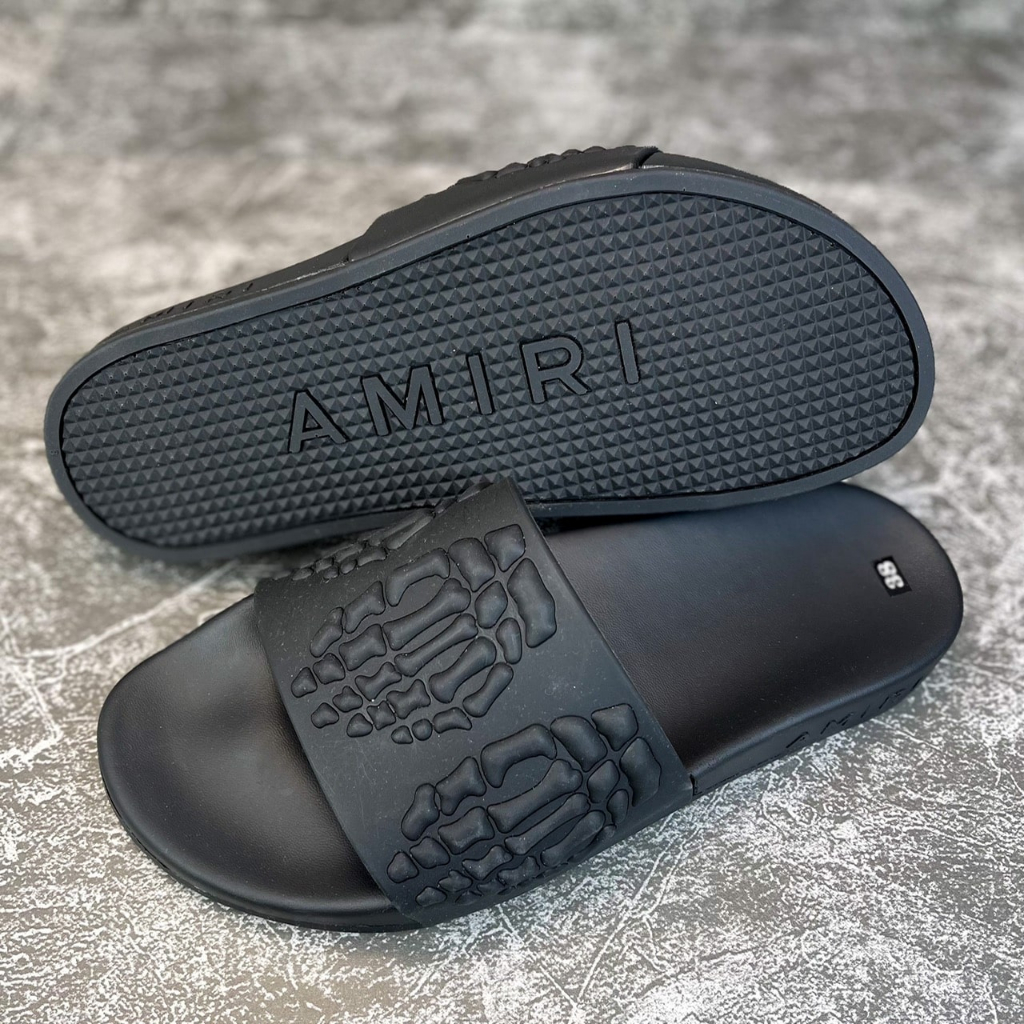 Dép nam Amiri hình xương, Dép quai ngang nam in hình xương 3D - Mẫu mới 2023 Hot