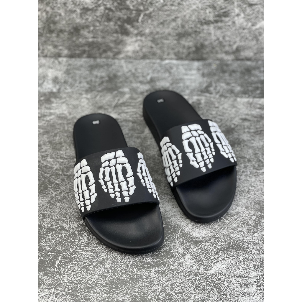Dép nam Amiri hình xương, Dép quai ngang nam in hình xương 3D - Mẫu mới 2023 Hot