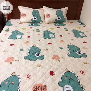 ga trần bông bo chun ( FREE SHIP ) ga giường ga trải giường trần bông dày dặn