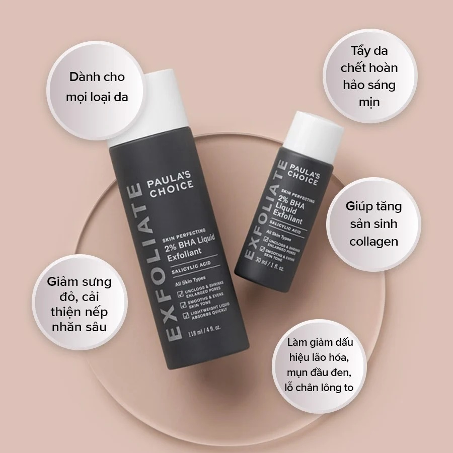 Dung Dịch Loại Bỏ Tế Bào Chết Paula's Choice Skin Perfecting 2% BHA Liquid Exfoliant