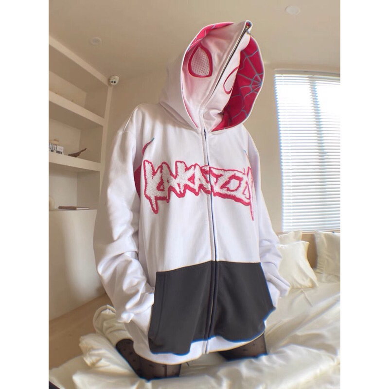 Áo Khoác, Áo Hoodie Kéo Khóa 2 Lớp Mũ Trùm Người NhệN Hotrend