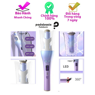 Máy uốn tóc xoăn tự động padabanic 8889 xoay 360 độ trục uốn 32mm nóng nhanh