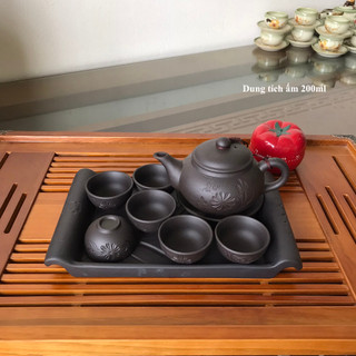 Ấm Chén Pha Trà Bát Tràng, Ấm Chén Uống Trà Bát Tràng GQA109