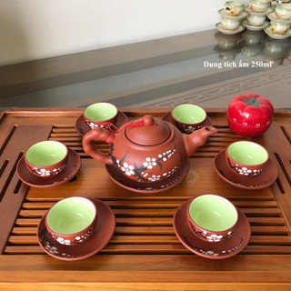 Ấm Chén Pha Trà Bát Tràng, Ấm Chén Uống Trà Bát Tràng GQA109