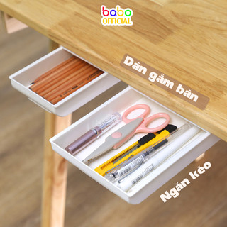 Ngăn kéo dưới bàn mini tự dính bằng nhựa hộp đựng bút mỹ phẩm đồ vật nhỏ văn phòng Lưu Trữ Đồ Tiện Ích (TL02)