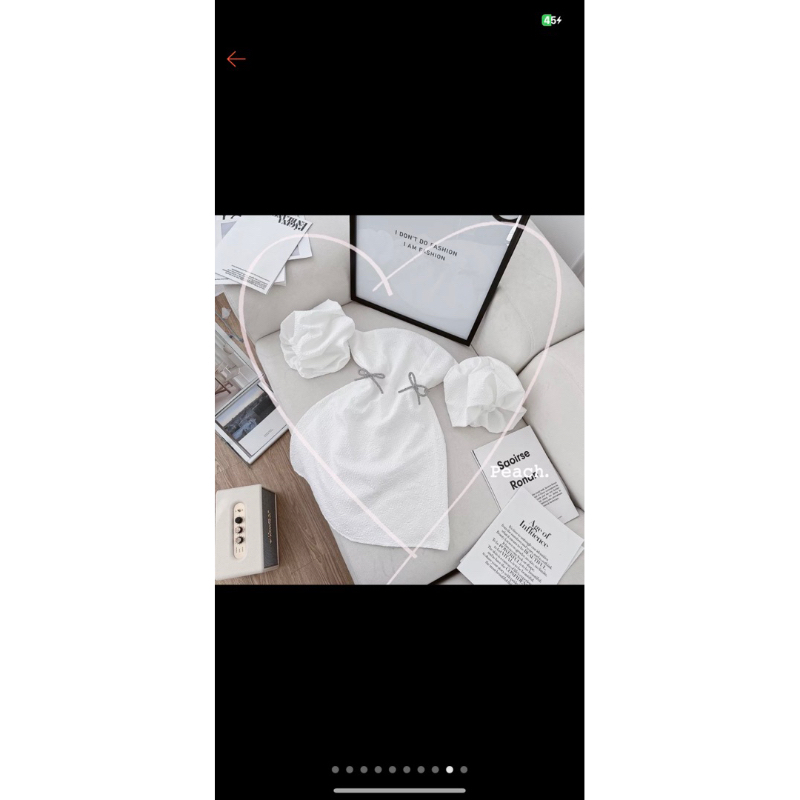 Pass váy trễ vai tay bồng tiểu thư new 90%