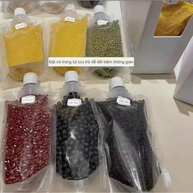Sét 10 túi đựng đồ khô, đựng các loại hạt ngũ cốc