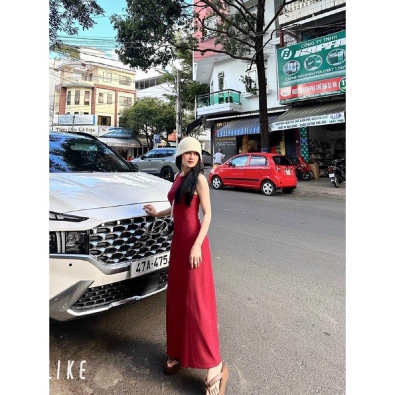 Đầm Body Thun Gân ba lỗ sát nách xinh xắn tôn dáng nhiều màu