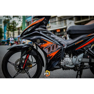 Tem rời exciter 135 cam đen 2013 cover đẹp , tem 3 lớp bền màu