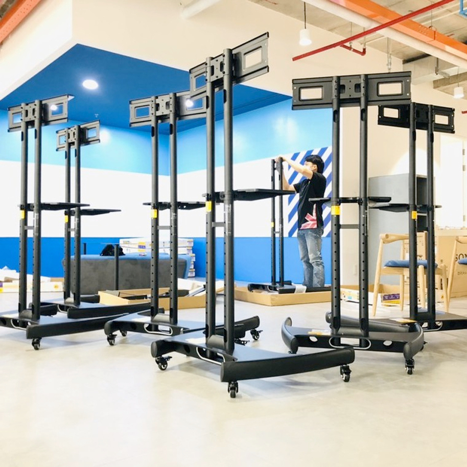 Giá treo tivi di động NB AVA1800-70-1P từ 55inch - 90inch Tải trọng 90kg, cao 1,6 m