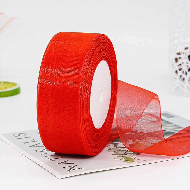 Ruy băng voan 4cm - cuộn 45 mét nhiều màu sắc