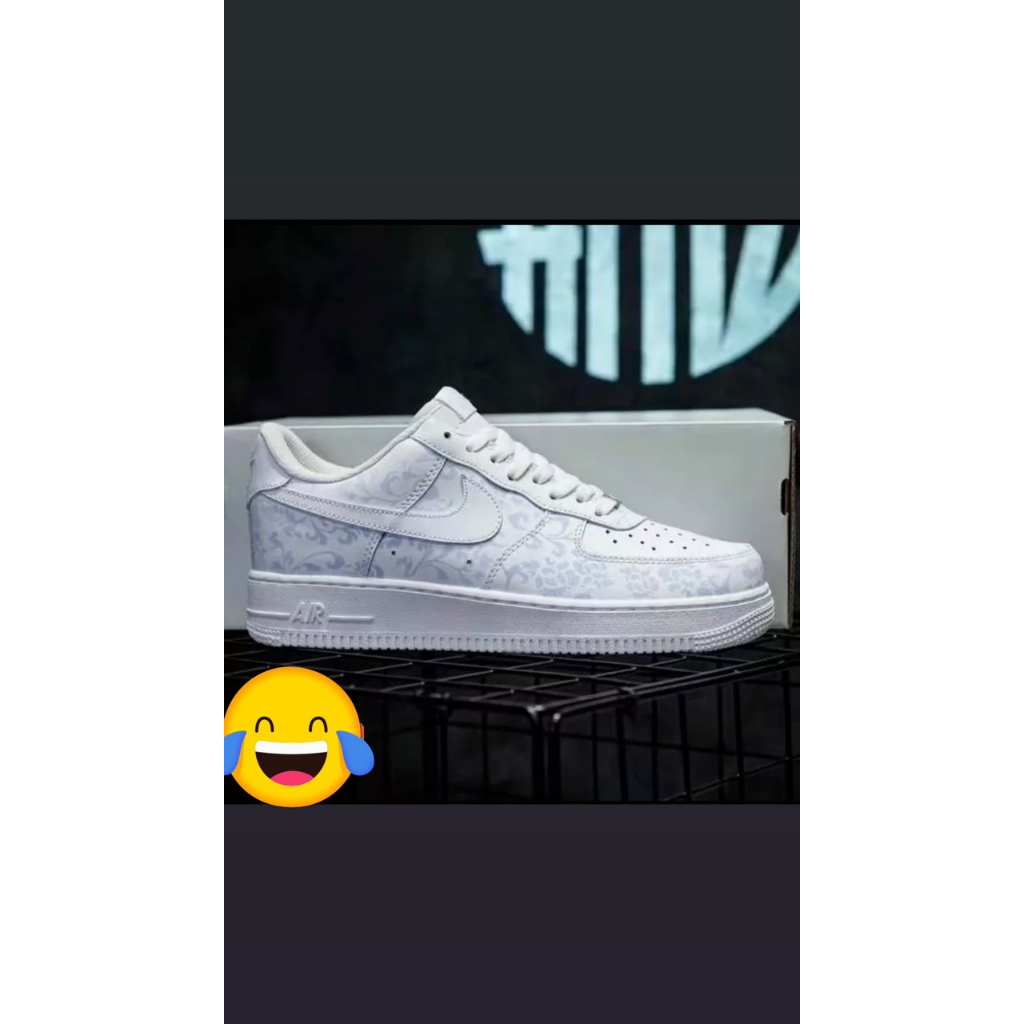 Giày Air Force 1 Just Do It màu trắng sữa hot 2023, Giày AF1 trắng sữa full box