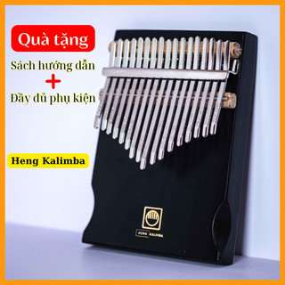Đàn Kalimba 17 Phím Khắc Sẵn Nốt- Đầy Đủ Phụ Kiện, Hướng Dẫn Tự Học, Búa, Dán Phím, Khăn Lau