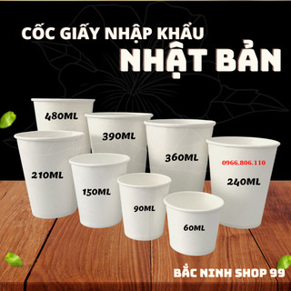 10 cốc 5oz _150ml trắng cao cấp dùng 1 lần