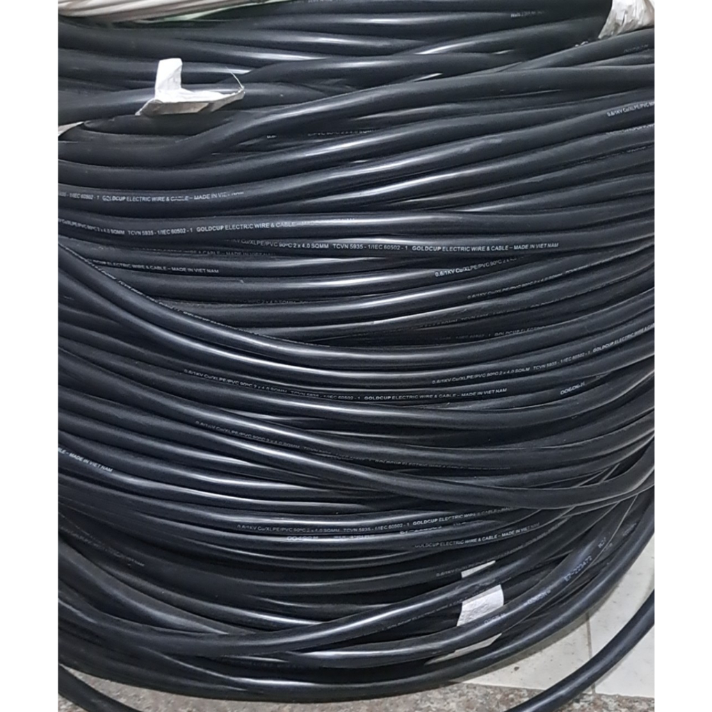 Dây bọc tròn mềm, 4x4, GOLDCUP hàng chính hãng 100% dây đồng