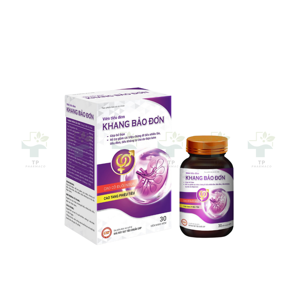 VIÊN TIỂU ĐÊM KHANG BẢO ĐƠN_Giúp bổ thận, hết tiểu đêm, tăng sức khỏe_30 viên/lọ