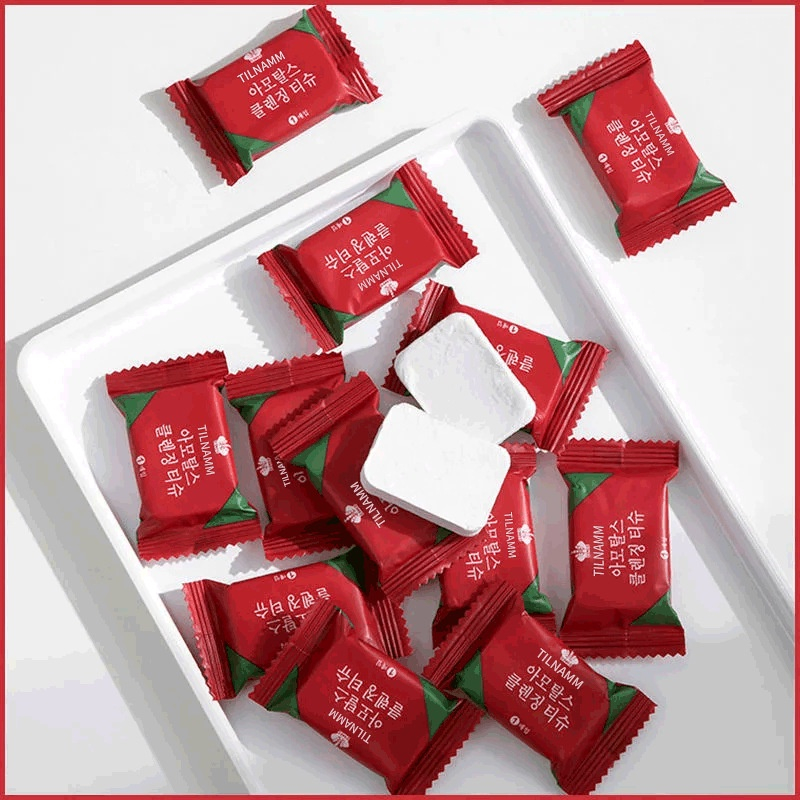 Combo Khăn nén viên lau mặt,tẩy trang dùng một lần tiện lợi 24x30