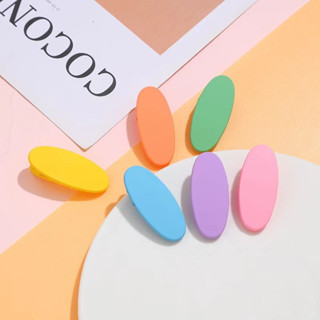 Combo 100 kẹp tách, kẹp mái hình oval màu pastel siêu xinh style Hàn Quốc