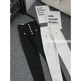 Quần skin co giãn cạp cao