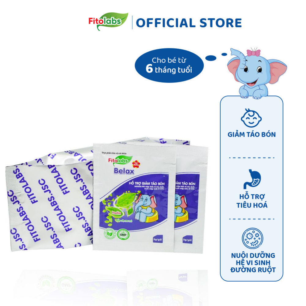 Bộ 10 Gói Cốm Sung Chất Xơ Tự Nhiên Fitolabs Belax Hỗ Trợ Tiêu Hóa, Giảm Táo Bón FITO14