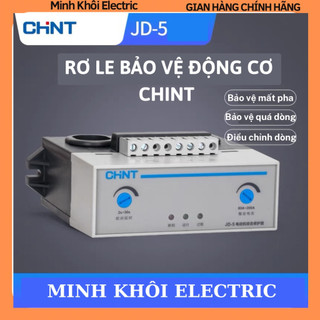 Rơ le bảo vệ Chint JD-5, rơ le bảo vệ động cơ JD-5, rơ le bảo vệ dòng điện chint,relay chint điện tử bảo vệ động cơ