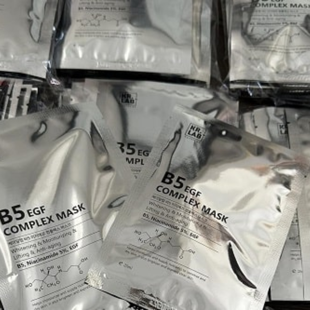 Combo 5 Mask Cấp Ẩm Phục Hồi Da B5 Niacinamide EGF Complex Mask Kr.Lab Hàn Quốc - LENIS