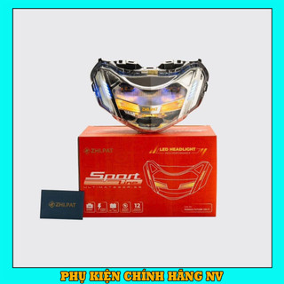 Chóa đèn pha zhi.pat sportline future 125, future led, future 125 fi 2020-2023 đèn pha led 2 tầng siêu sáng