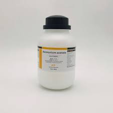 Hóa chất ammonium acetate cas: 631-61-8 chai 500g c₂h₇no₂ hàng tq
