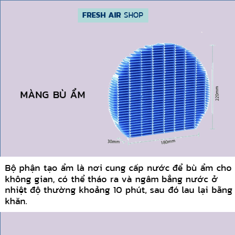 Combo HEPA+THAN màng lọc không khí Sharp KC-W45, Y45, A40, Z40, Z45, B40, B50, C70, 500Y2, 450Y3, BX50, KI-BX50, KI-DX50