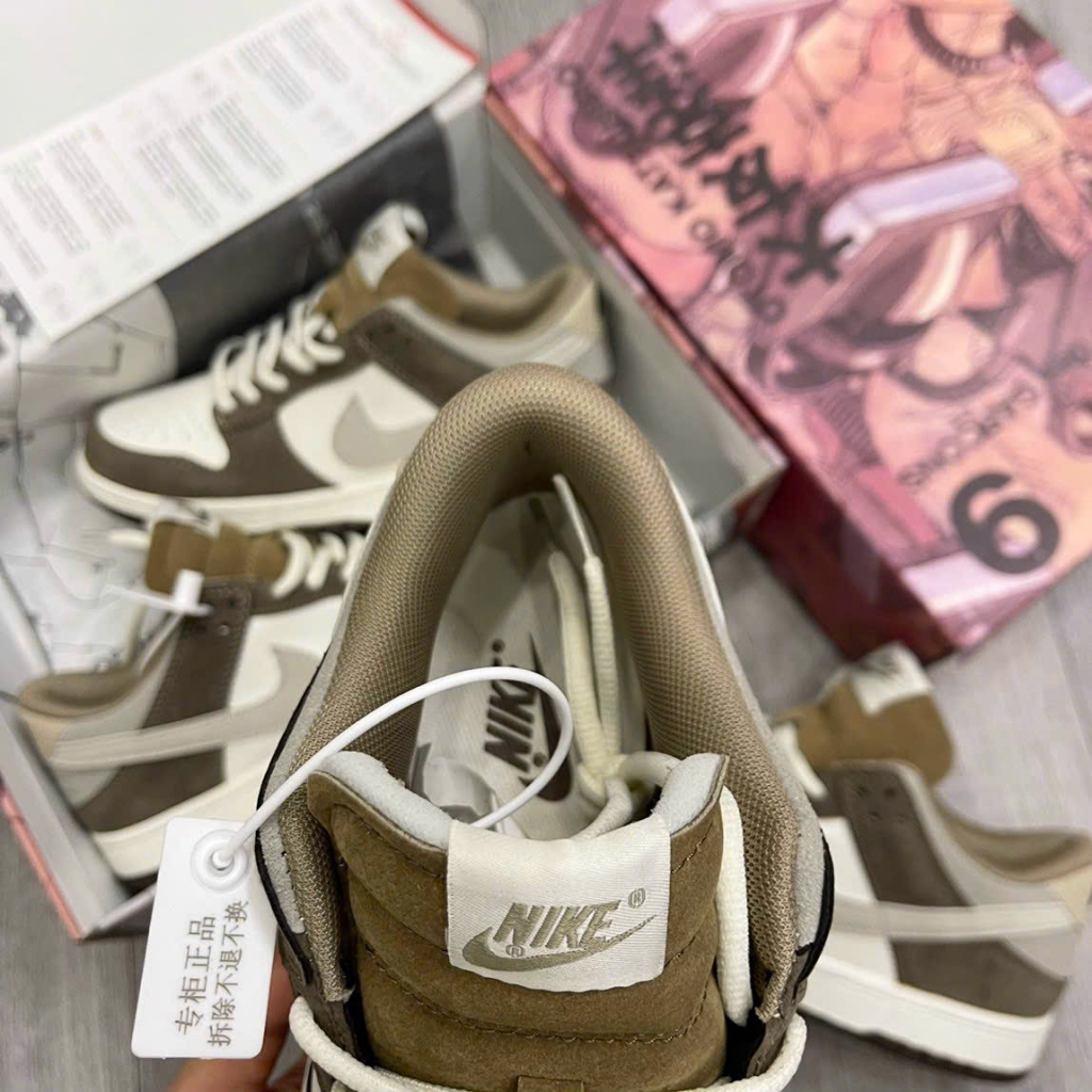 Giày  Nike_Sb ,SB.Dunk X Otomo Katsuhiro, SB Dunk Nâu Cafe, Nâu da lộn Full size Nam Nữ Bản Trung Cao Cấp Hot 2023