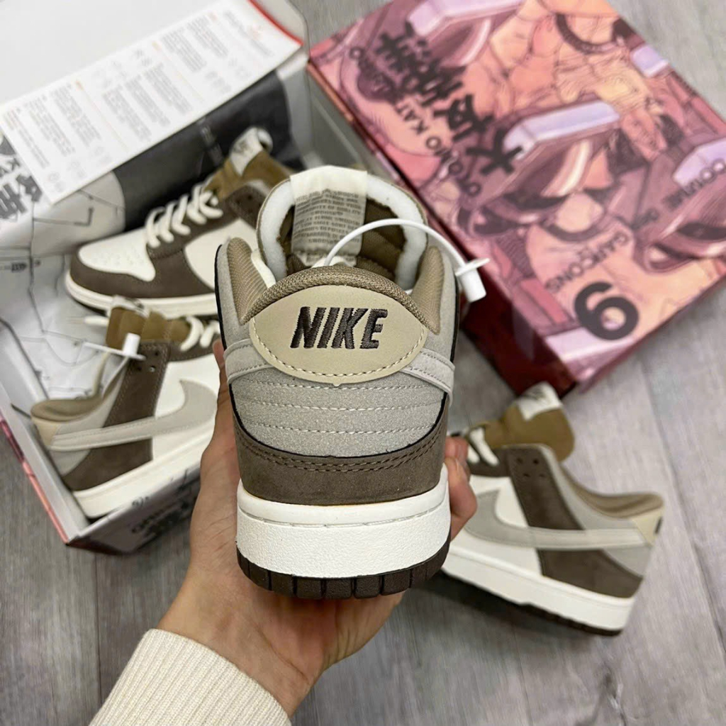 Giày  Nike_Sb ,SB.Dunk X Otomo Katsuhiro, SB Dunk Nâu Cafe, Nâu da lộn Full size Nam Nữ Bản Trung Cao Cấp Hot 2023