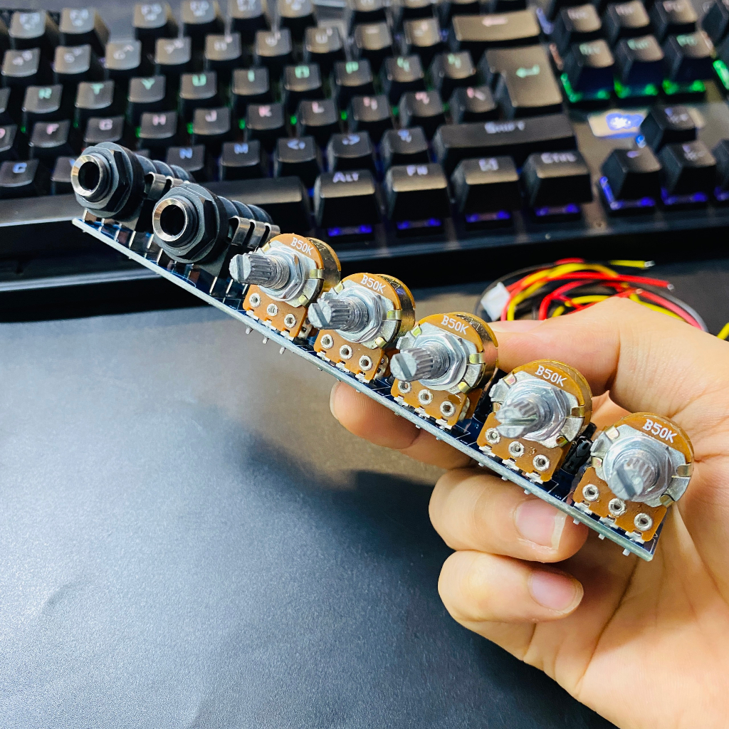 Mạch PT2399 Karaoke Reverb nguồn đơn 12V Bản cao cấp