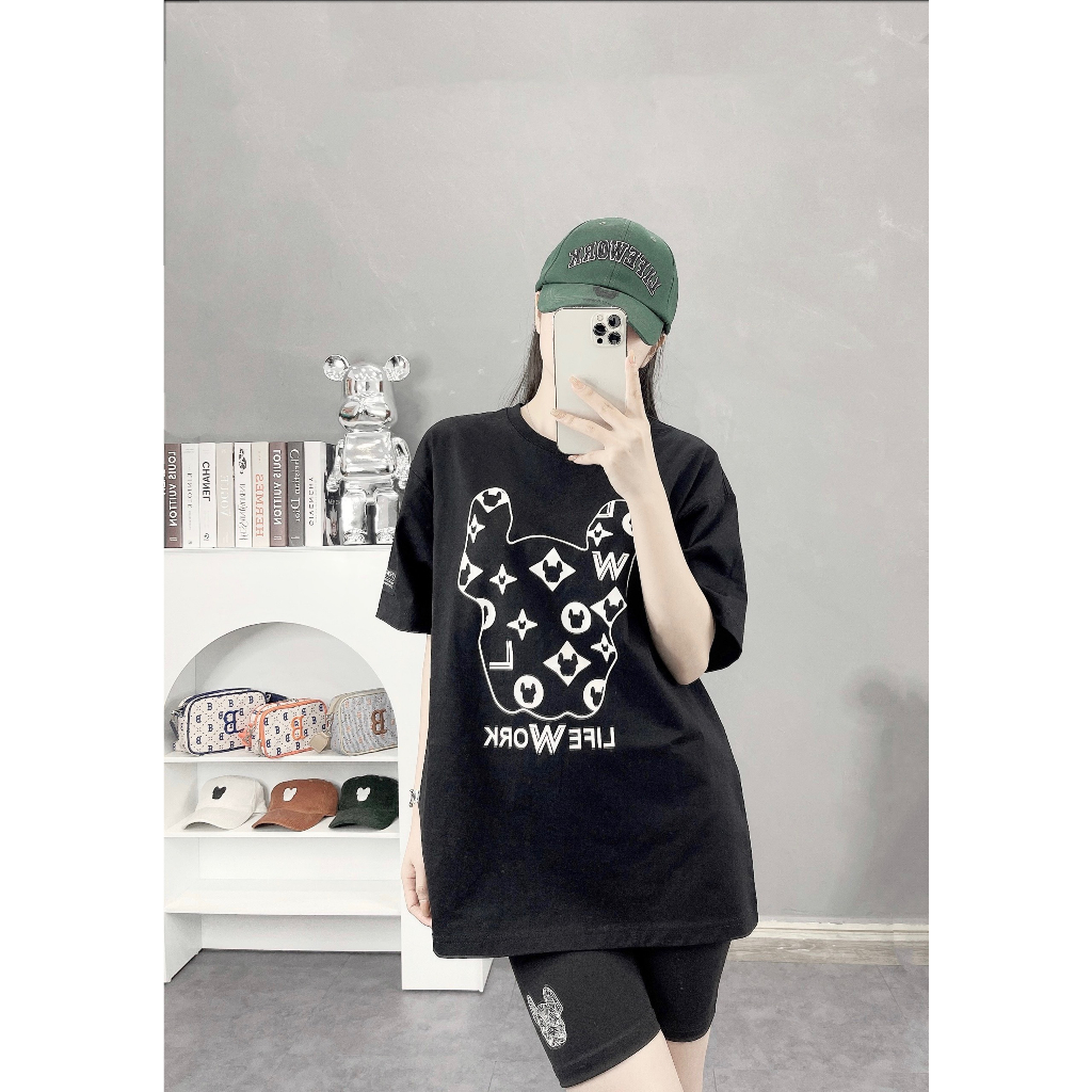 Nón Vành Logo Thêu Life.Work Vải Kaki Cao Cấp Đứng Form Mũ