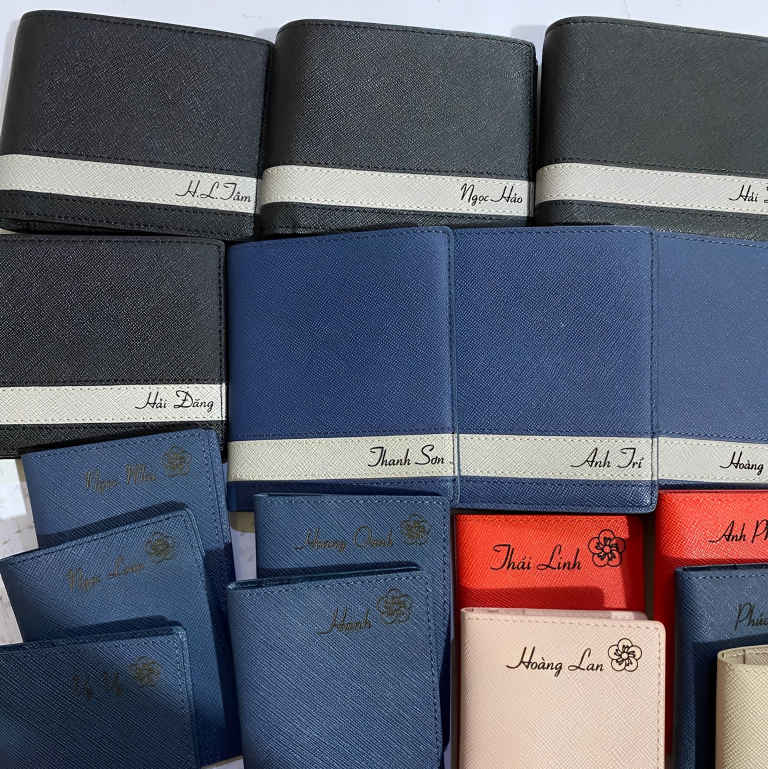 Ví Nam Da Bò ví ngang Da Saffiano  Sovis Jnino