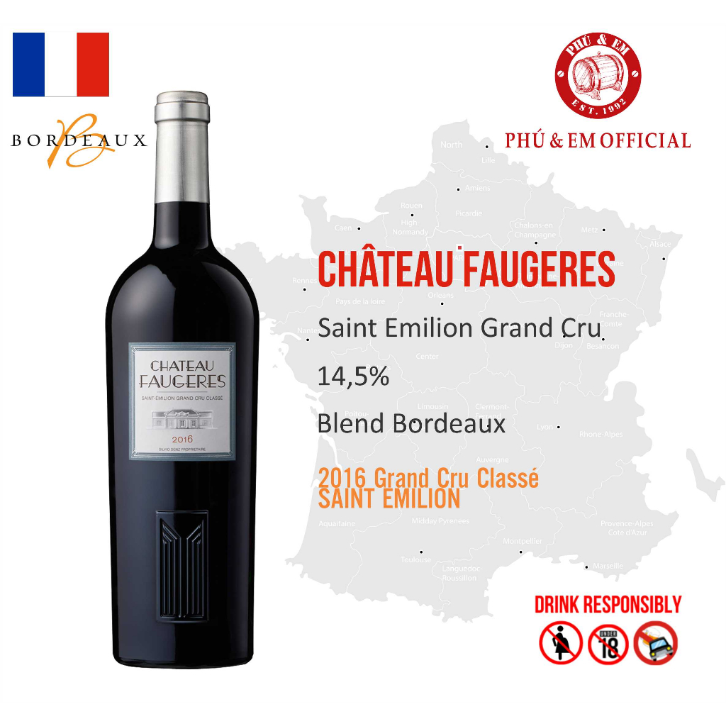 Rượu Vang Đỏ Pháp Chateau Faugeres