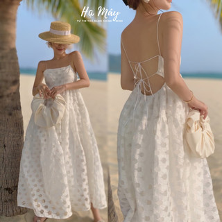 Đầm babydoll hai dây, váy babydoll 2 dây hở lưng vừa sexy vừa dịu dàng nữ tính