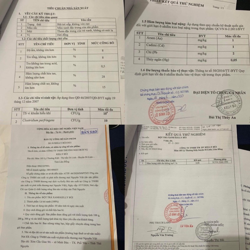 1 BỘT TRÀ XANH KELLY BUI