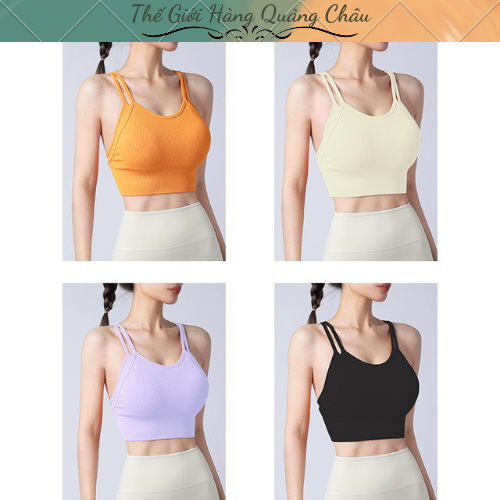 Áo Bra Tập GYM Nữ Có Mút, Áo Lót Thể Thao Tập YOGA Vải Mềm Co Giãn
