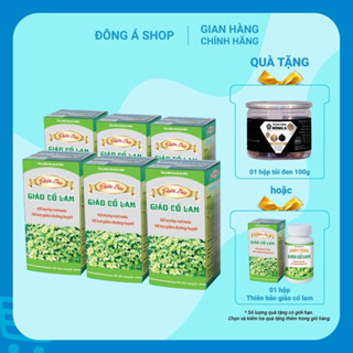 Thiên Bảo Giảo Cổ Lam Đông Á - Combo 6 hộp - Hỗ trợ hạ mỡ máu, hỗ rợ giảm đường huyết, hạn chế xơ vữa mạch máu