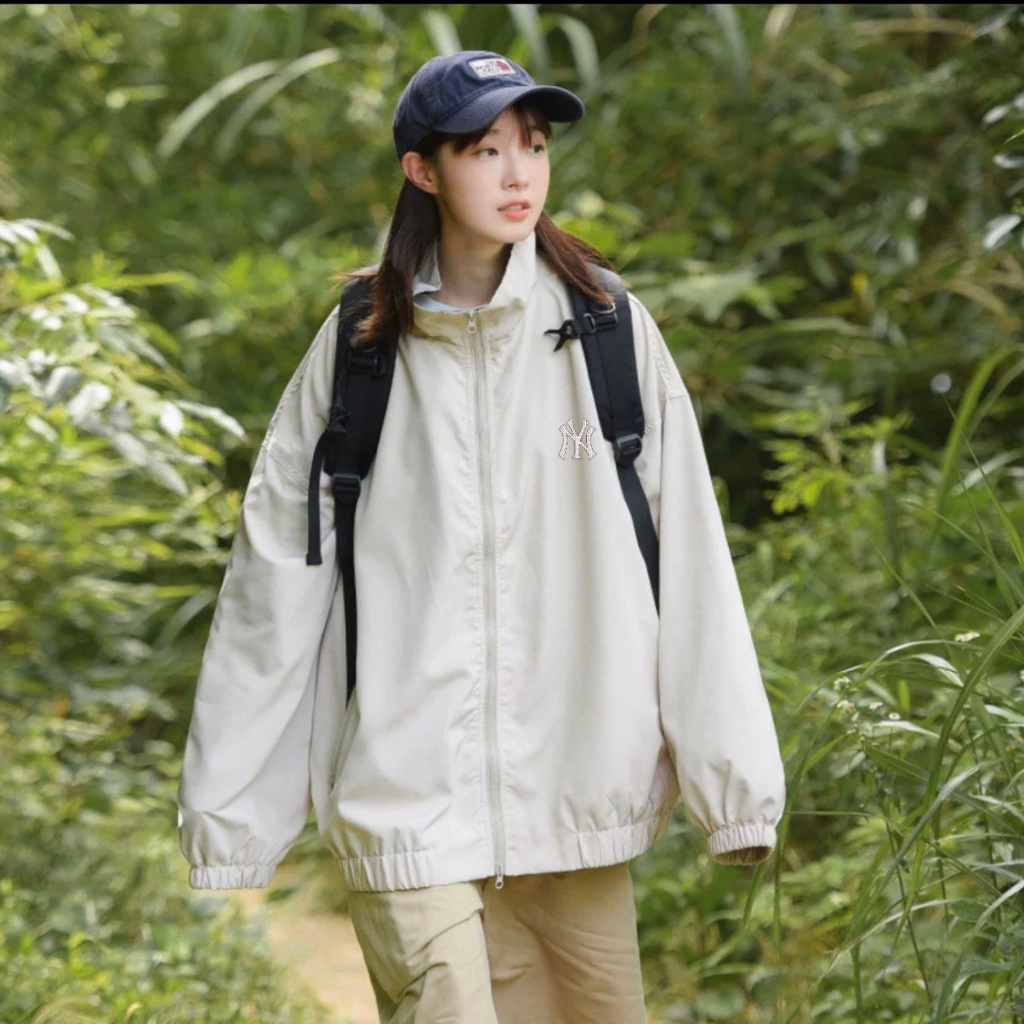 Áo khoác MLB NY , áo khoác gió nam nữ chất dù 2 lớp cao cấp xịn xò M94 form chuẩn i hình siêu xinh Latizia.vn