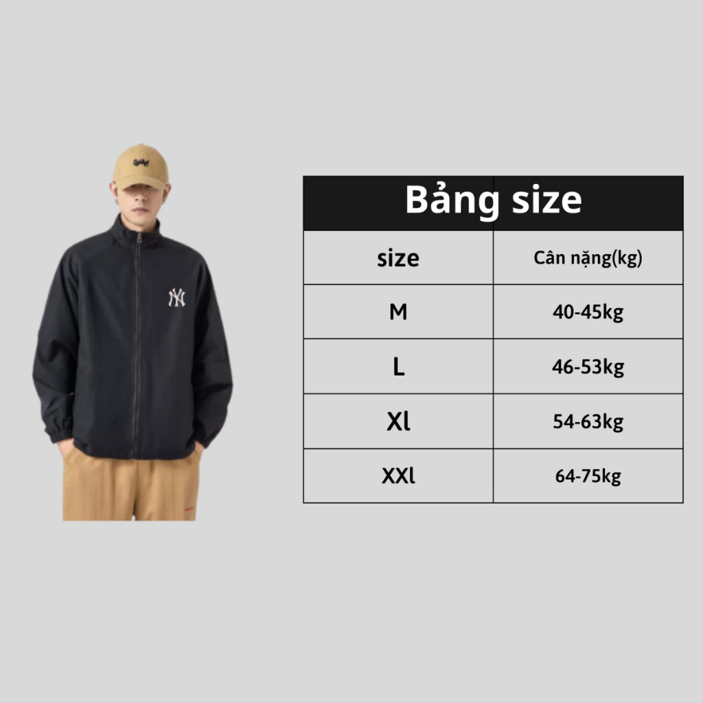 Áo khoác MLB NY , áo khoác gió nam nữ chất dù 2 lớp cao cấp xịn xò M94 form chuẩn i hình siêu xinh Latizia.vn