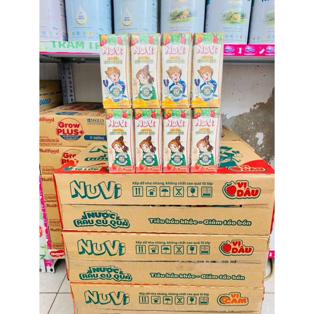 Nước rau củ quả Nuvi 180ml * 24 hộp