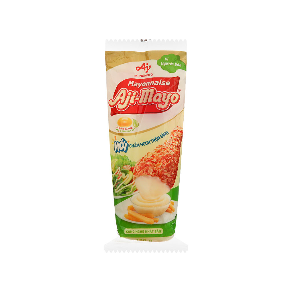 Xốt mayonnaise Ajinomoto Aji-mayo chua béo/ béo ngọt chai 130g