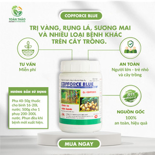 Thuốc trừ bệnh Copforce Blue 51WP đặc trị nấm bệnh cho hoa, cây cảnh An toàn, Hiệu quả từ Toàn Thảo