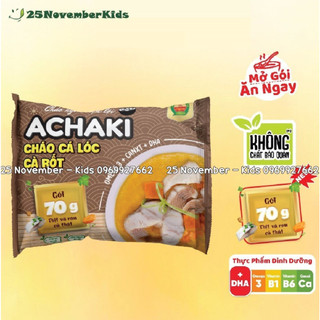 Cháo ăn liền Achaki Cá lóc cà rốt 72g