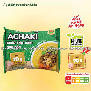 Cháo ăn liền Achaki thịt bằm và ngũ cốc 72g