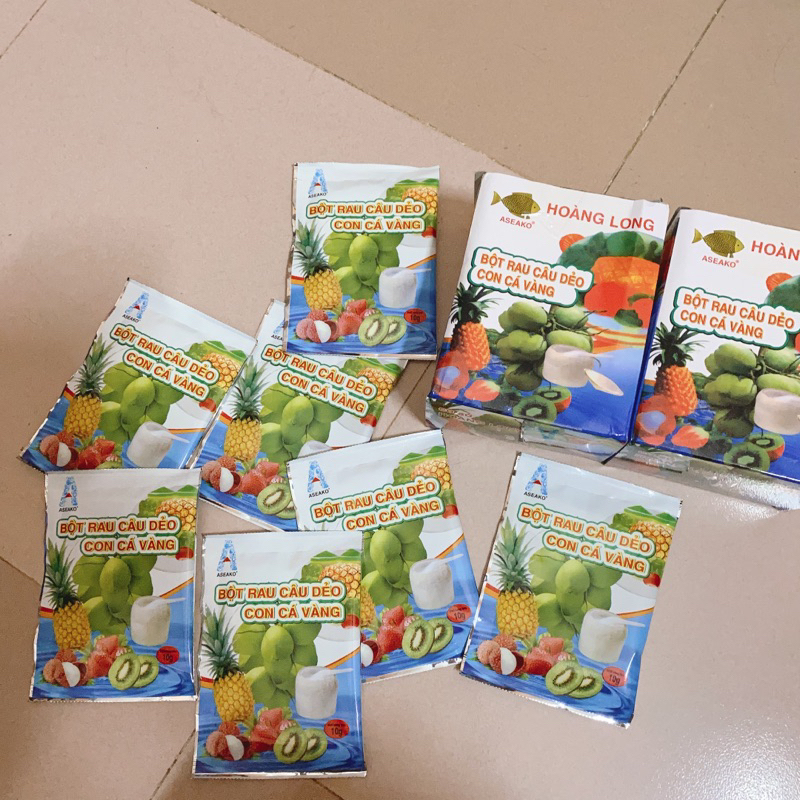 Bột Rau Câu Con Cá Dẻo 3D Gói 10G Thạch Rau Câu Hiệp Long